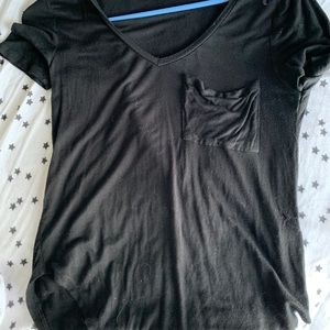 black basic tee